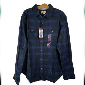 Woolrich Augusta Plaid Cotton Flannel Long Sleeve Button Down Shirt NWT Mens XL